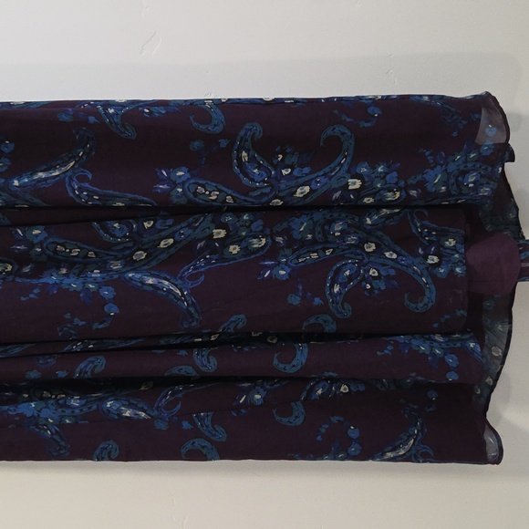 Cabi Treasure Dark Purple and Blue Midi Dress - Picture 8 of 10